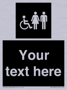 Custom information: black panel disabled female and male